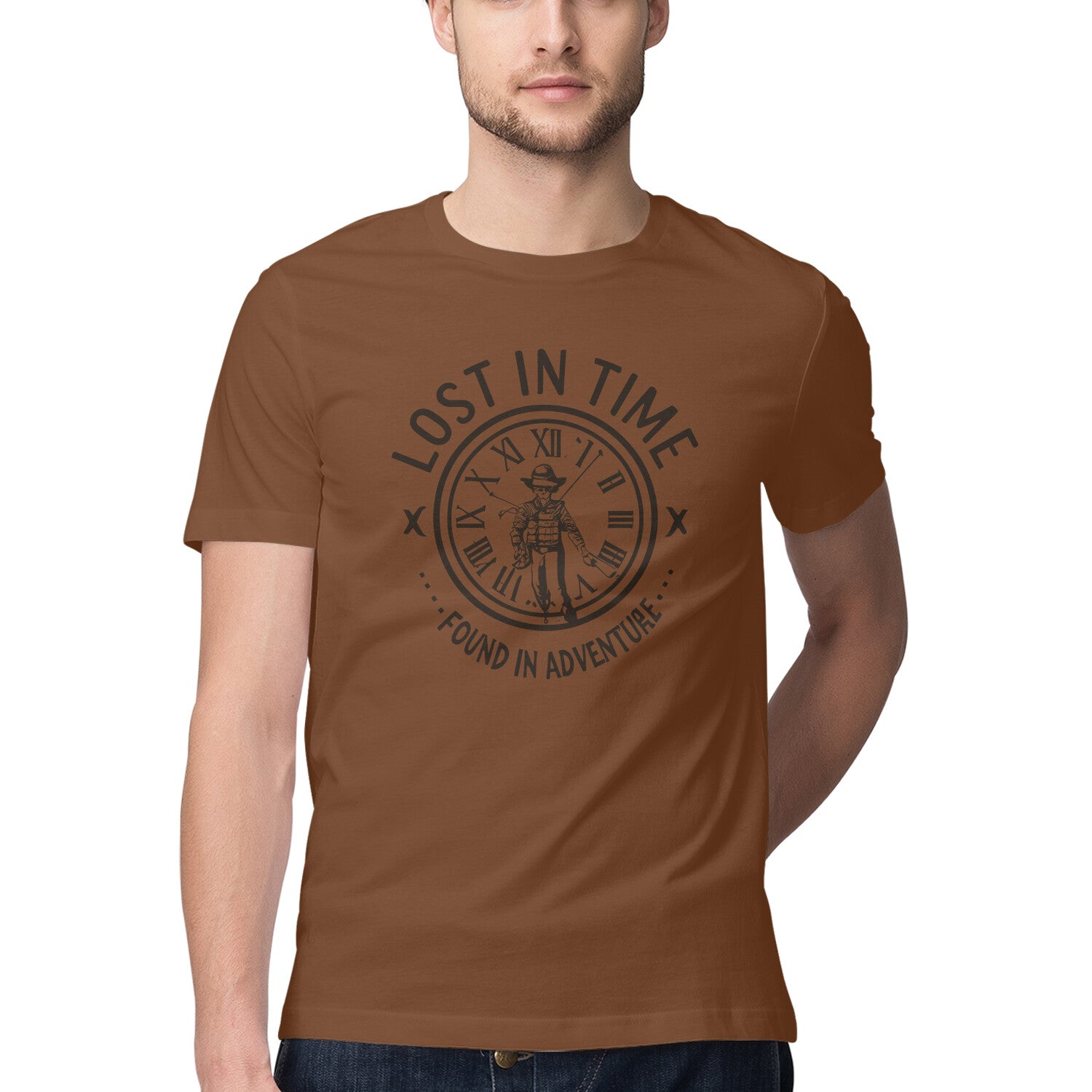 Men's Lost in Time Found in Adventure Design Printed T-Shirt Secondary image