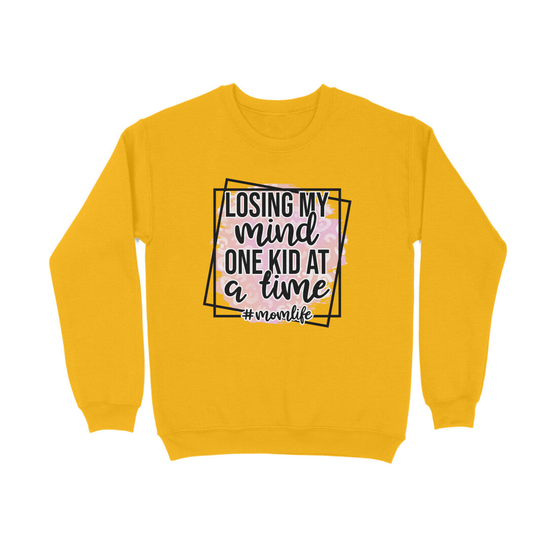 Women's Losing My Mind One Kid At A Time Graphics Printed Sweatshirts Secondary image