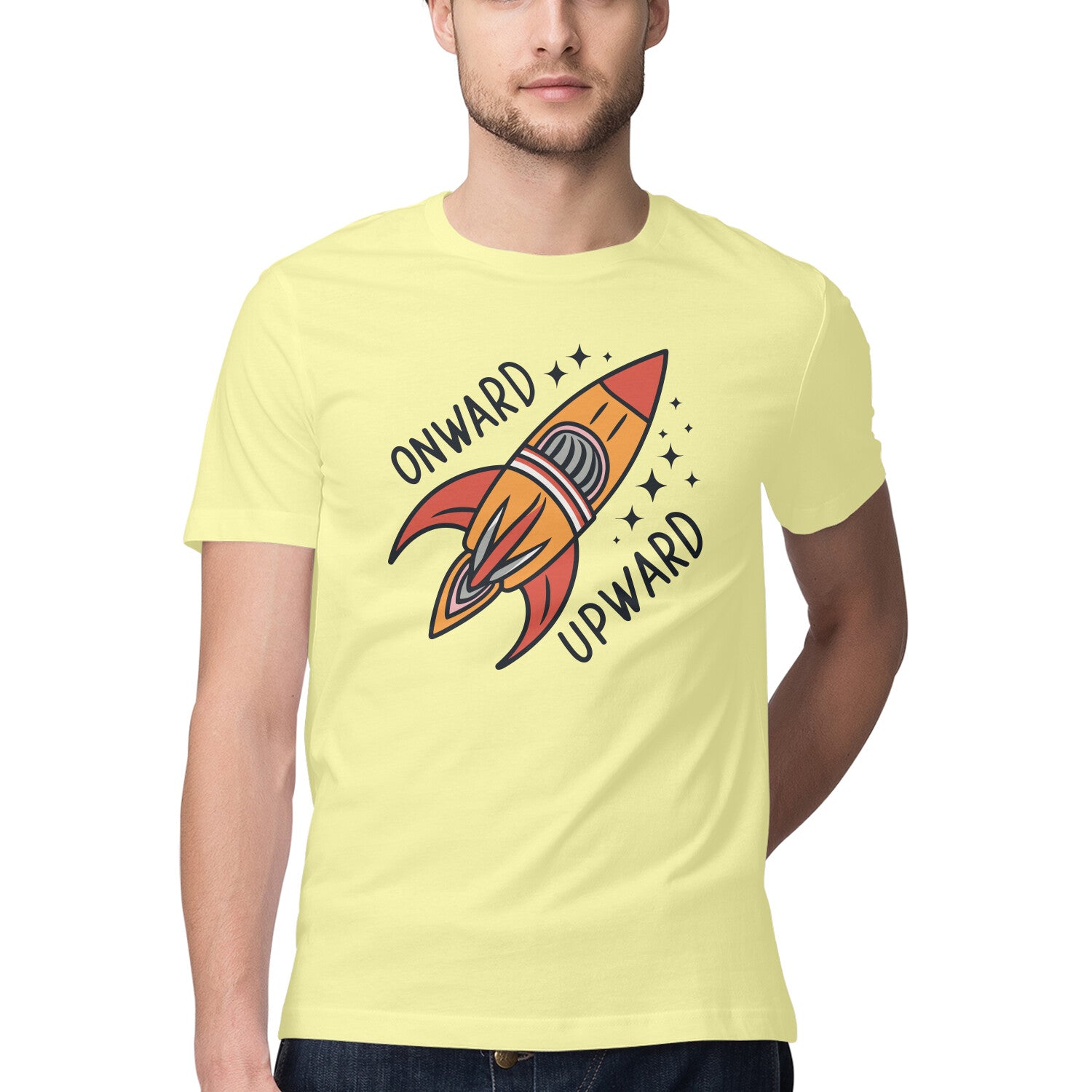 Men's Onward Upward Design Printed T-Shirt