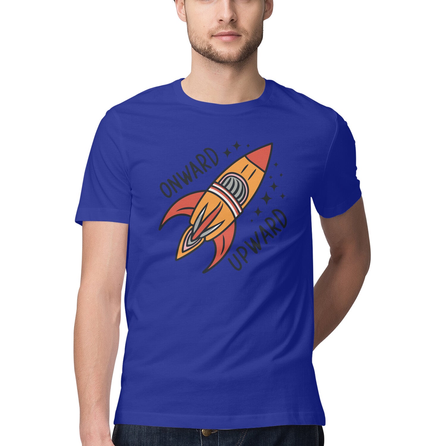 Men's Onward Upward Design Printed T-Shirt