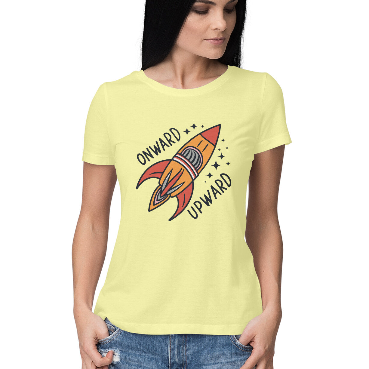 Women's Onward Upward Graphics Printed T-Shirt