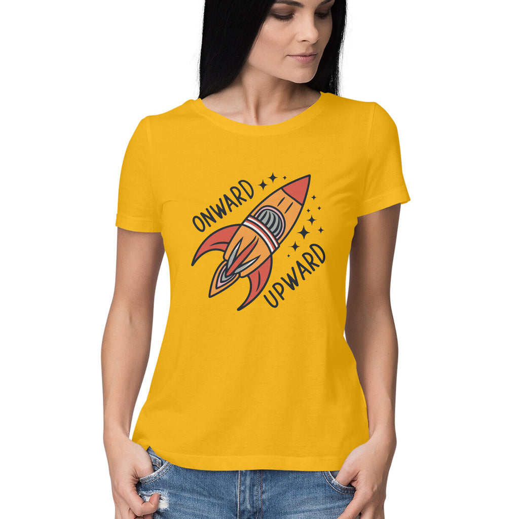 Women's Onward Upward Graphics Printed T-Shirt