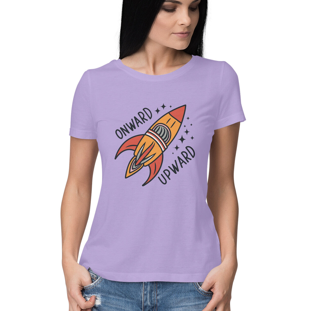 Women's Onward Upward Graphics Printed T-Shirt