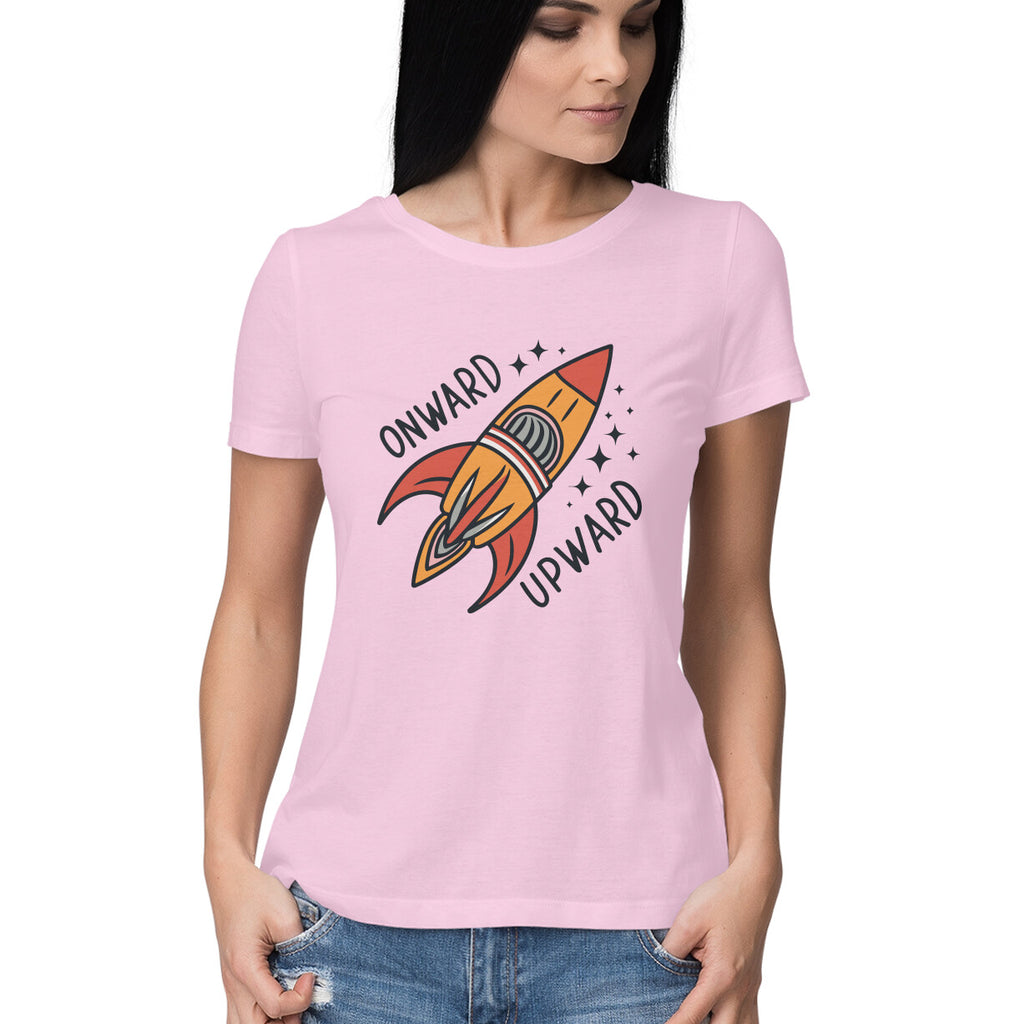 Women's Onward Upward Graphics Printed T-Shirt