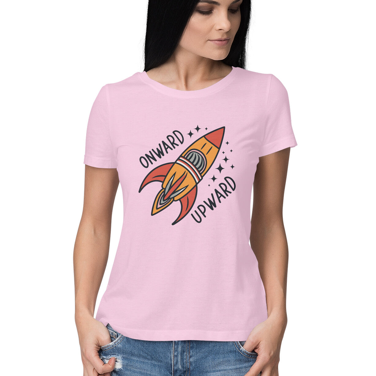 Women's Onward Upward Graphics Printed T-Shirt