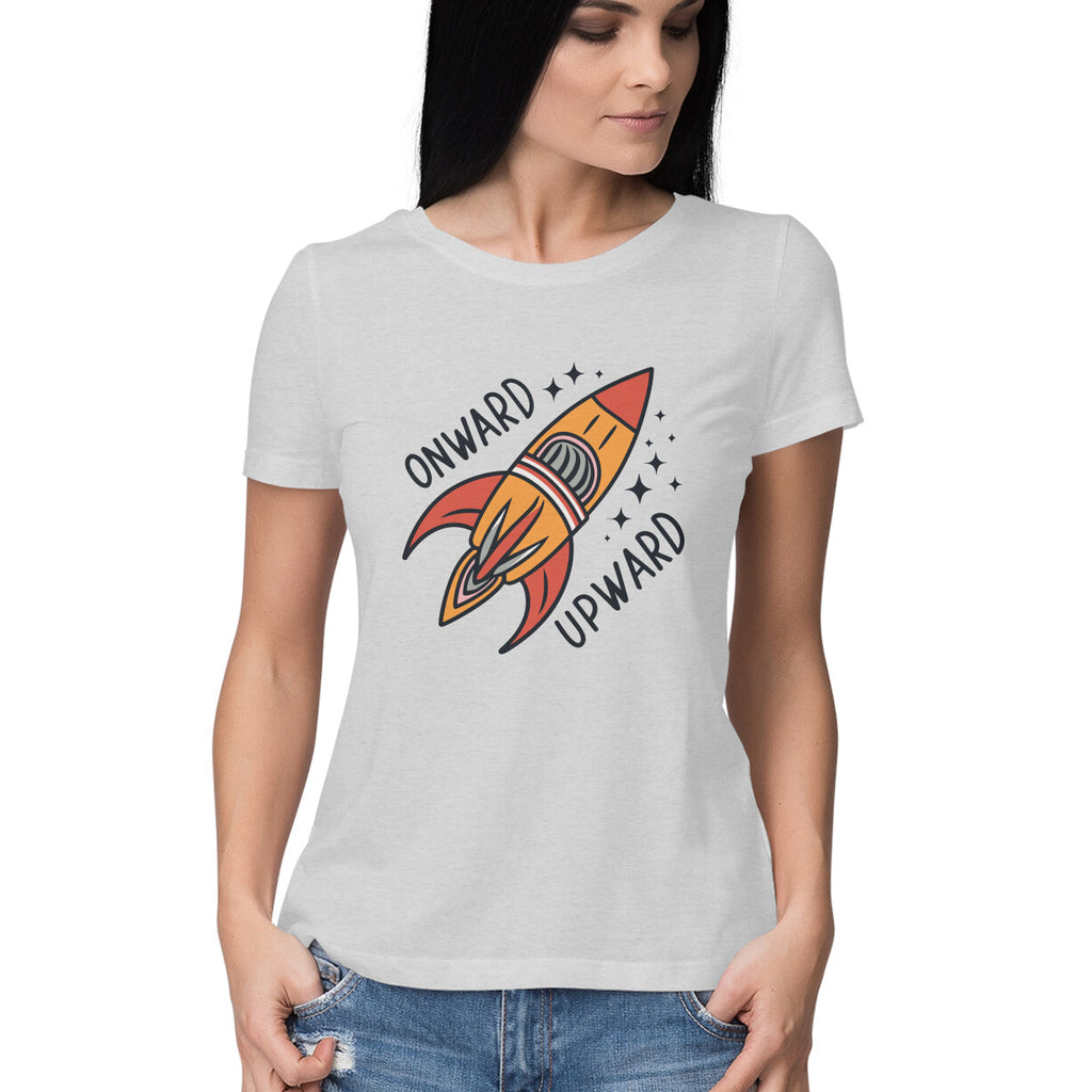 Women's Onward Upward Graphics Printed T-Shirt