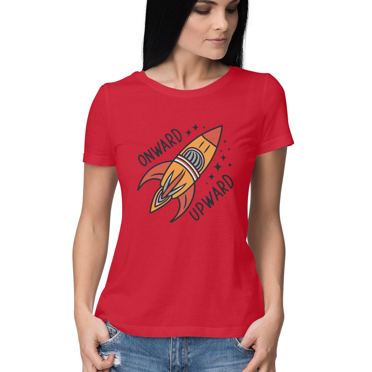 Women's Onward Upward Graphics Printed T-Shirt