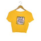 Women's Losing My Mind One Kid At A Time Graphics Printed Crop Tops