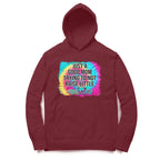 Women's Just A good Mom Trying To Not Raise Little Assholes Graphics Printed Hoodies