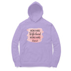 Women's Mom Hard Wife Hard Work Hard Graphics Printed Hoodies