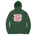 Women's Mom Hard Wife Hard Work Hard Graphics Printed Hoodies