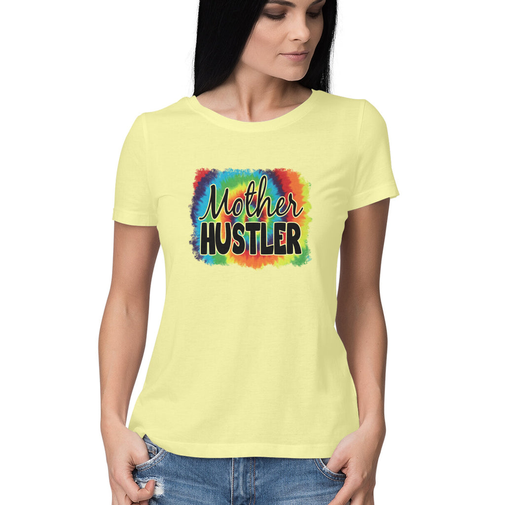 Women's Mother Hustler Graphics Printed T-Shirt