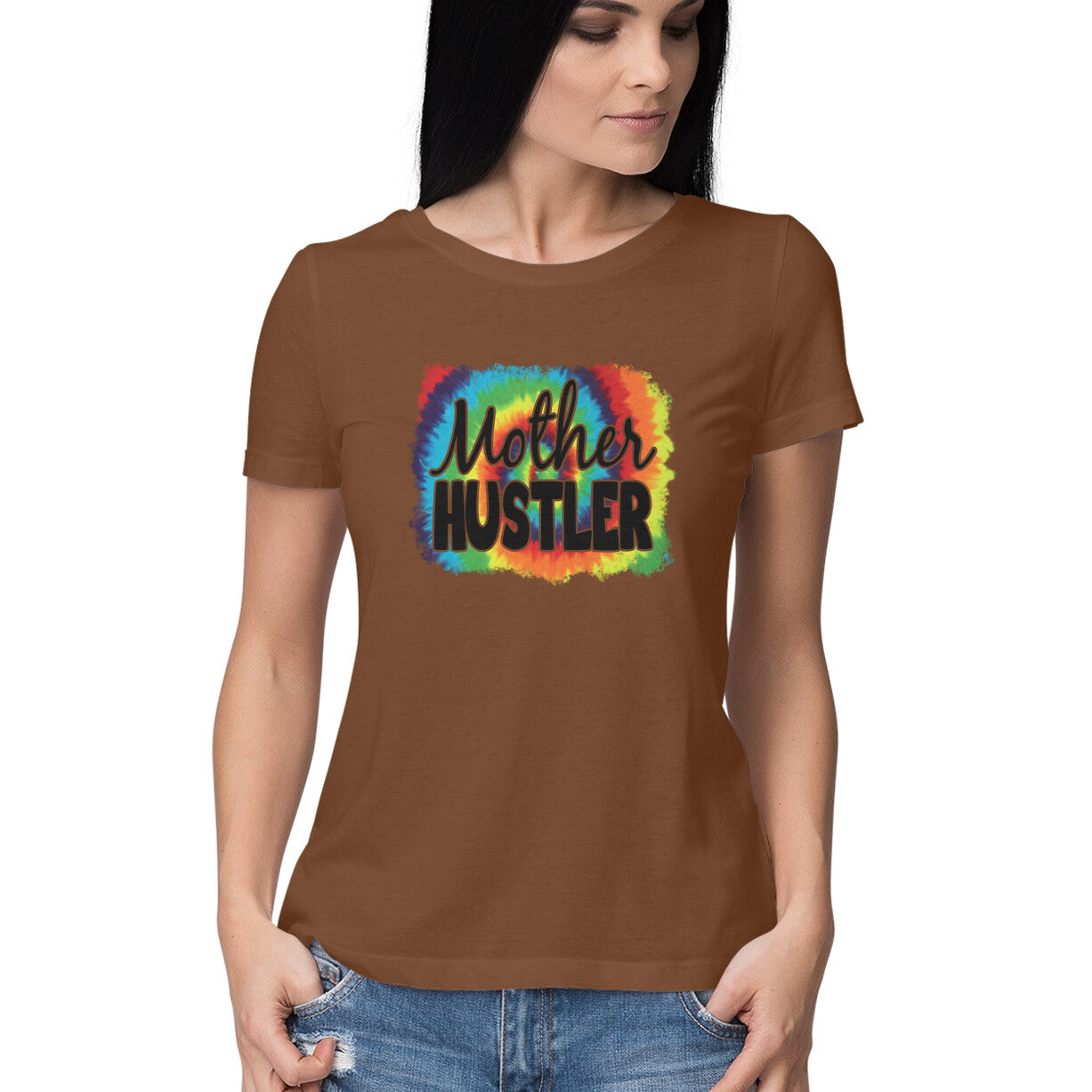 Women's Mother Hustler Graphics Printed T-Shirt Secondary image
