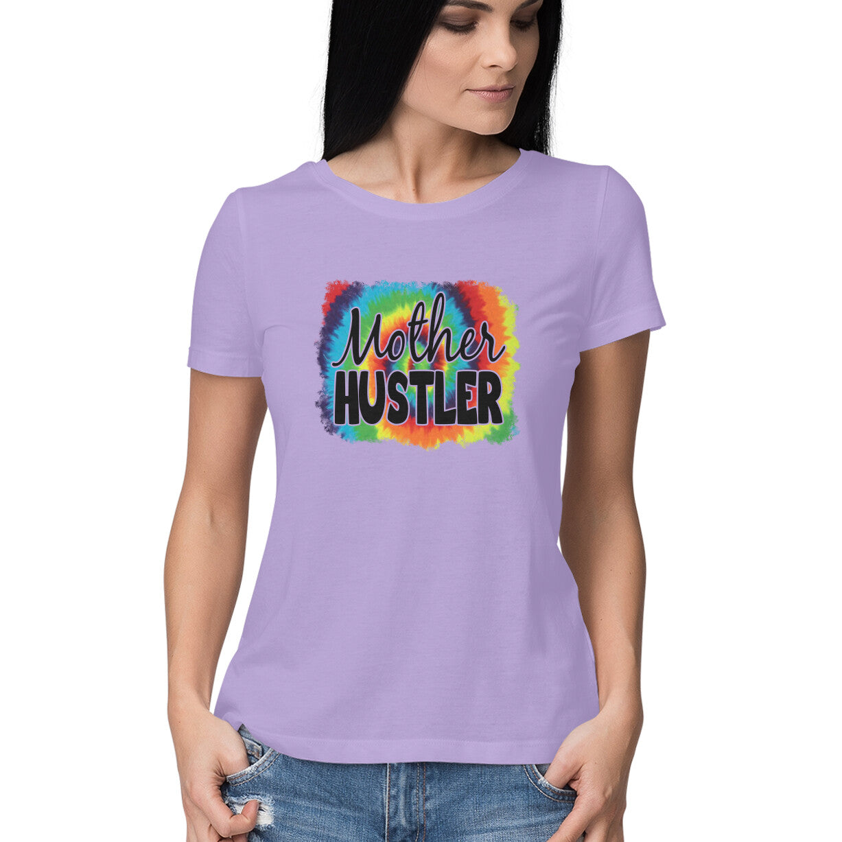 Women's Mother Hustler Graphics Printed T-Shirt