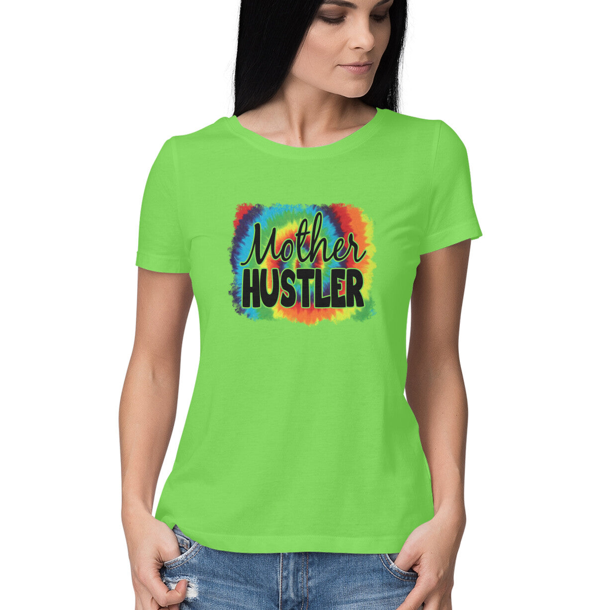 Women's Mother Hustler Graphics Printed T-Shirt