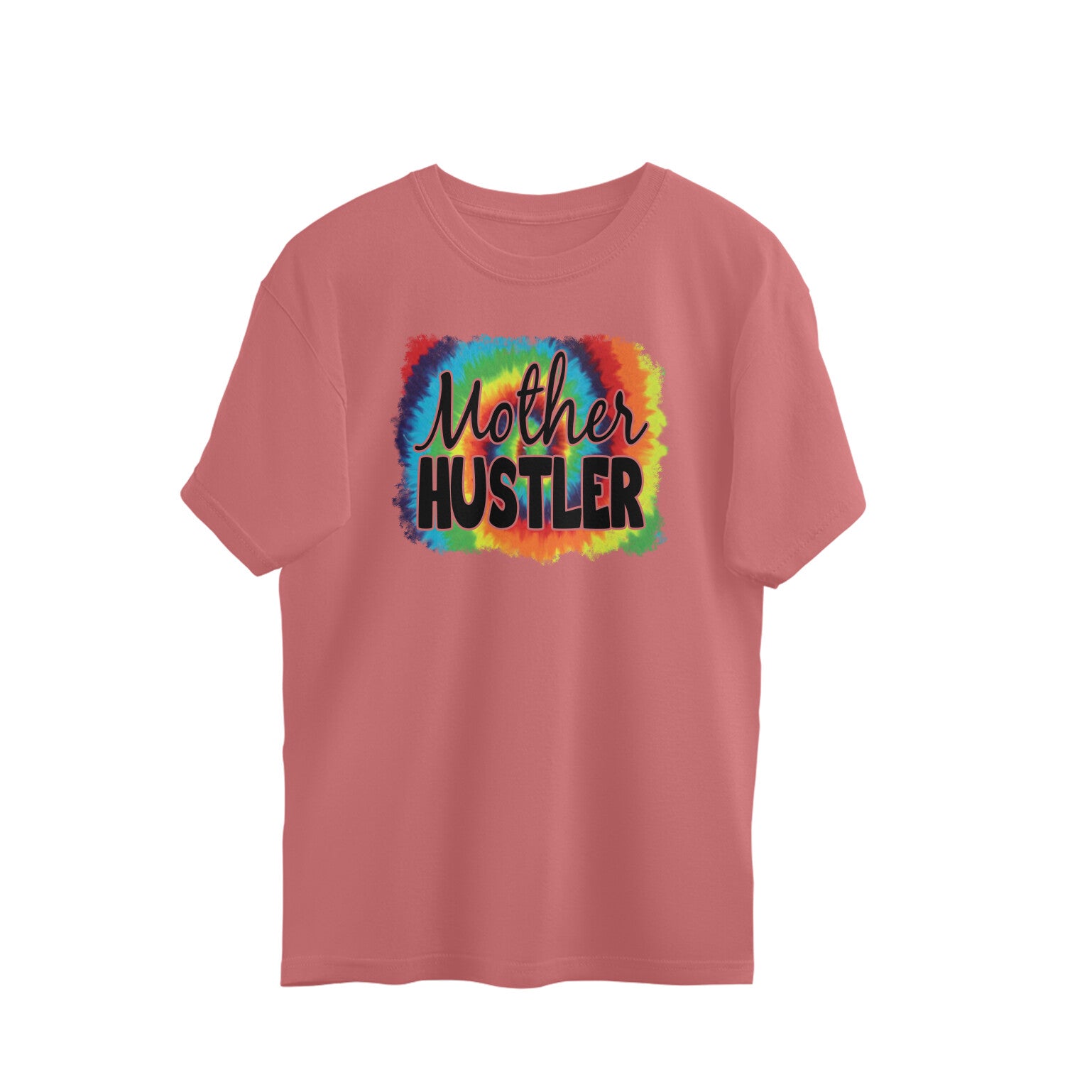 Women's Mother Hustler Graphics Printed Oversized T-Shirt