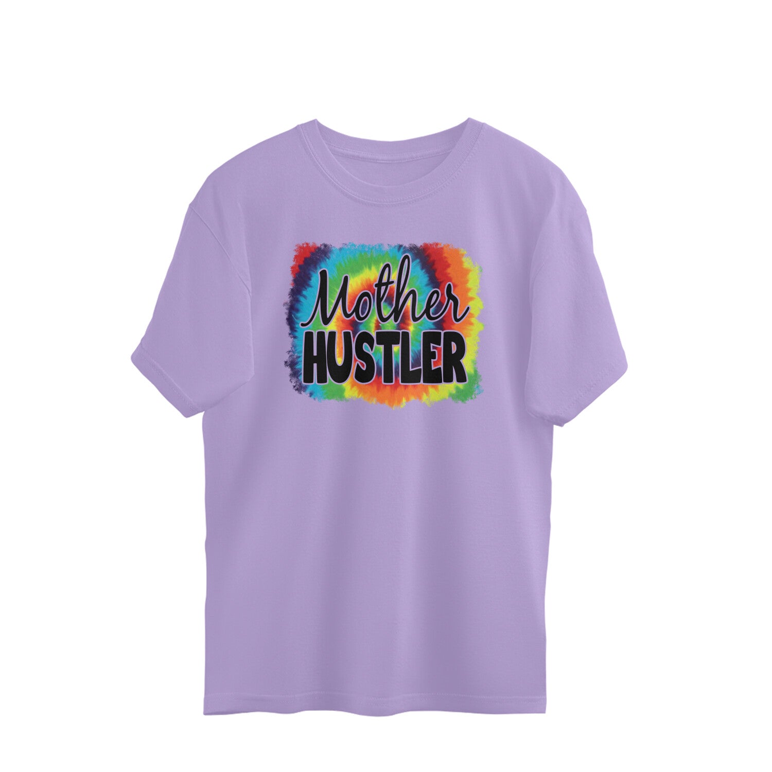 Women's Mother Hustler Graphics Printed Oversized T-Shirt Secondary image