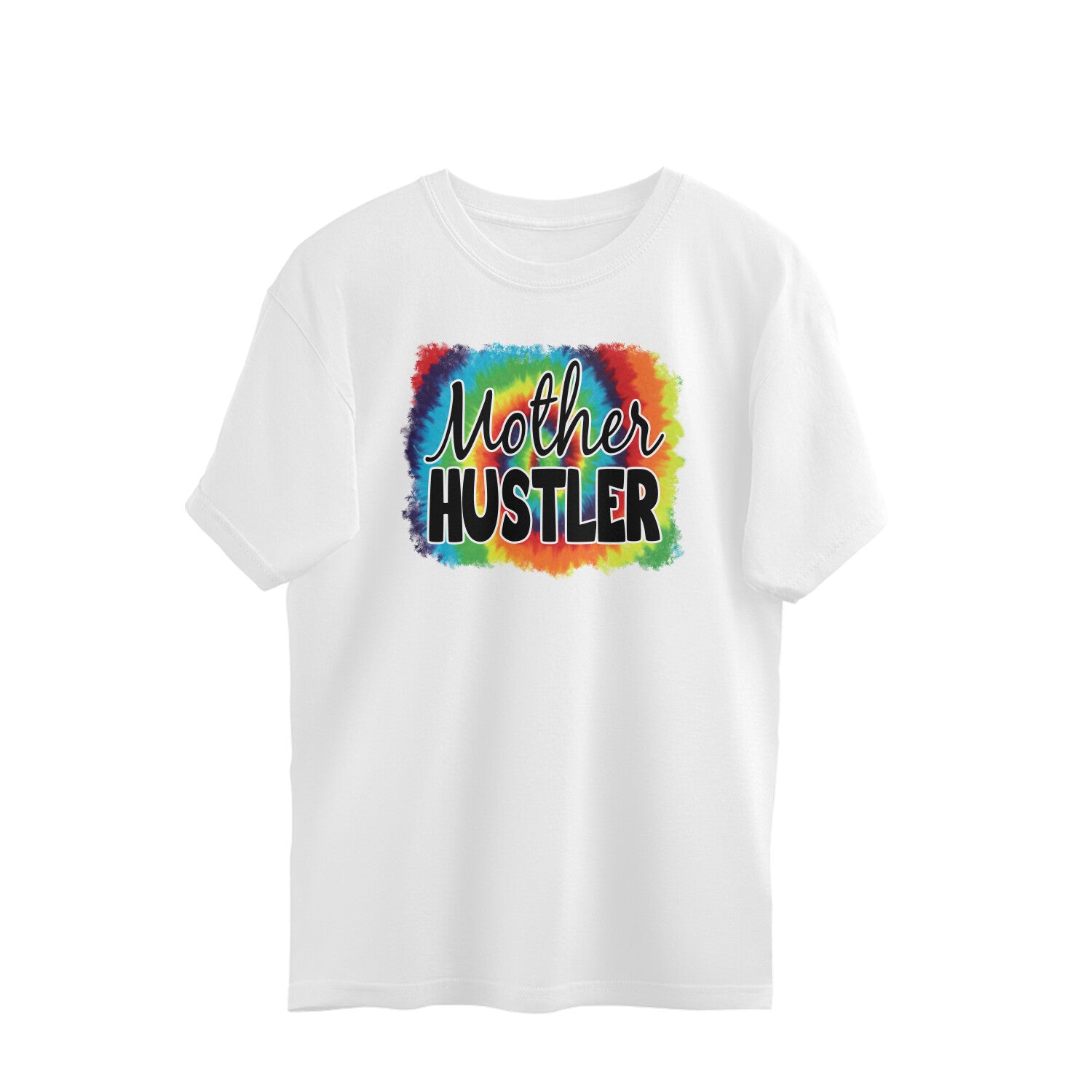 Women's Mother Hustler Graphics Printed Oversized T-Shirt