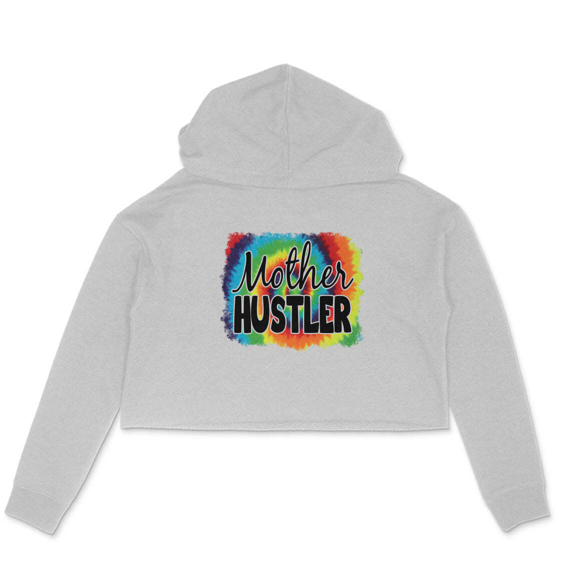 Women's Mother Hustler Graphics Printed Crop Hoodies