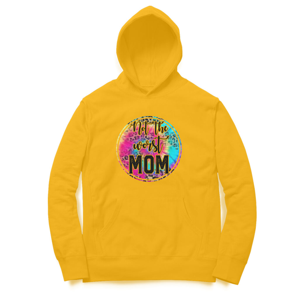 Women's Not The Worst Mom Graphics Printed Hoodies