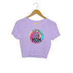 Women's Not The Worst Mom Graphics Printed Crop Tops