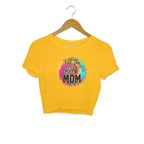 Women's Not The Worst Mom Graphics Printed Crop Tops