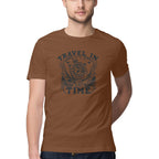 Men's Travel in Time Design Printed T-Shirt