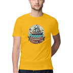Men's Sailing Through Time Design Printed T-Shirt