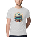 Men's Sailing Through Time Design Printed T-Shirt