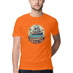 Men's Sailing Through Time Design Printed T-Shirt
