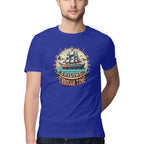 Men's Sailing Through Time Design Printed T-Shirt