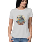 Women's Sailing Through Time Graphics Printed T-Shirt