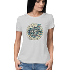 Women's Sailing Through Time Graphics Printed T-Shirt