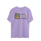 Men's Probably Late For Something Sarcastic Quotes Oversized T-Shirt