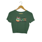 Women's Probably Late For Something Sarcastic Quotes Crop Tops