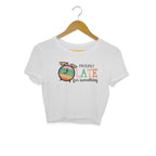 Women's Probably Late For Something Sarcastic Quotes Crop Tops