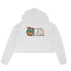 Women's Probably Late For Something Sarcastic Quotes Crop Hoodies