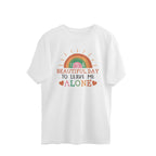 Men's It's A Beautiful Day To Leave Me Alone Sarcastic Quotes Oversized T-Shirt