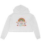 Women's It's A Beautiful Day To Leave Me Alone Sarcastic Quotes Crop Hoodies