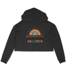 Women's It's A Beautiful Day To Leave Me Alone Sarcastic Quotes Crop Hoodies