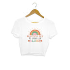 Women's It's A Beautiful Day To Leave Me Alone Sarcastic Quotes Crop Tops