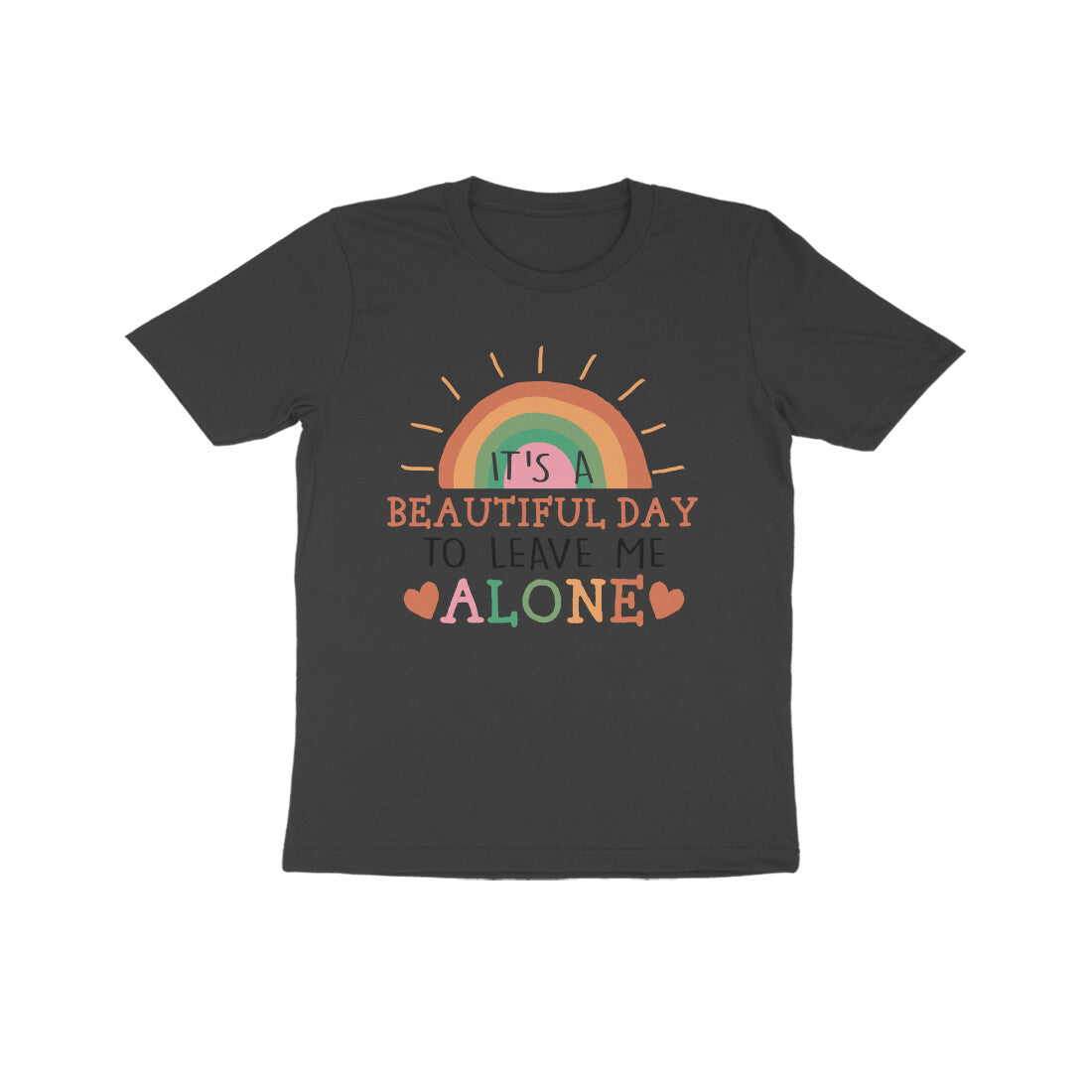 Kid's It's A Beautiful Day To Leave Me Alone Sarcastic Design T-Shirt Main image