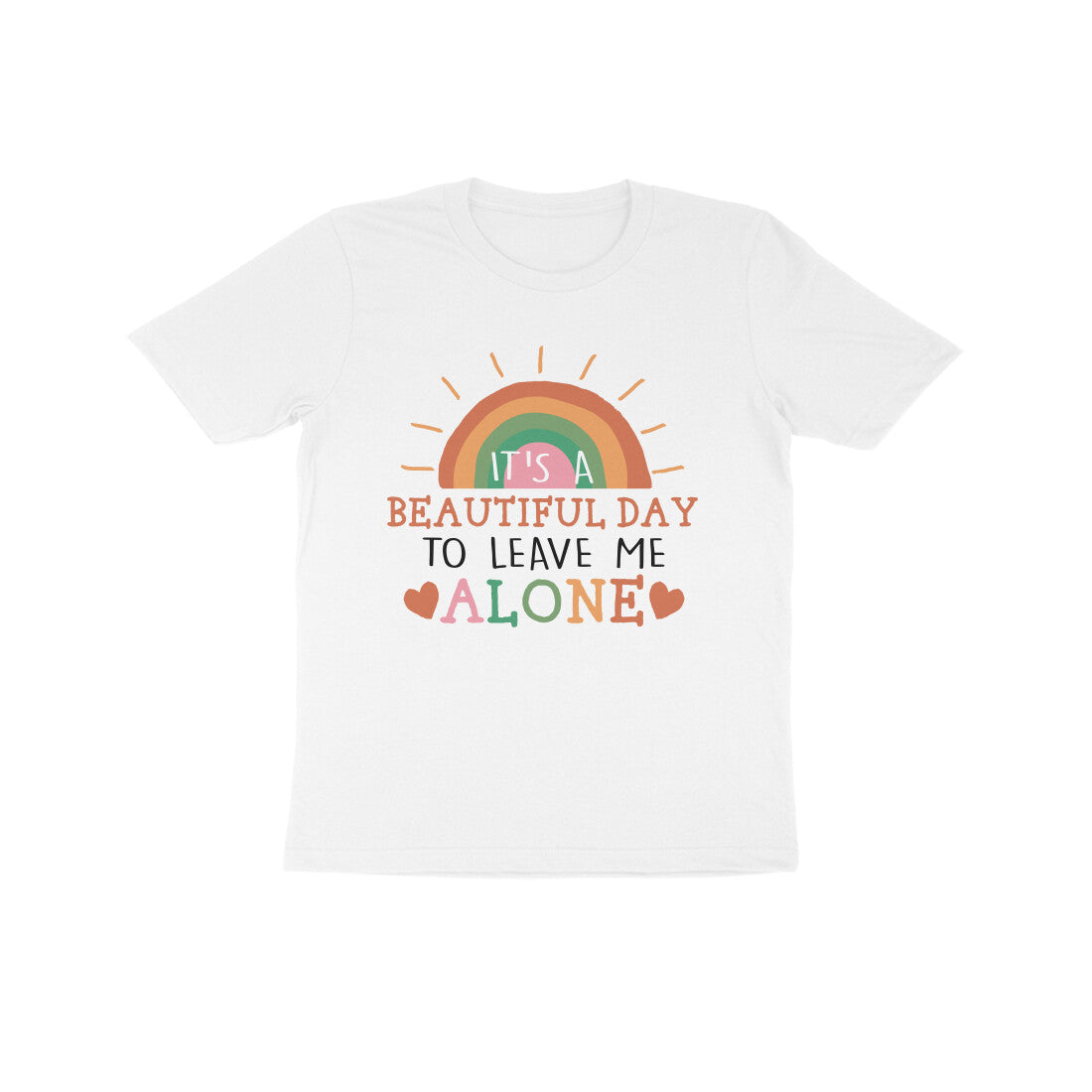 Kid's It's A Beautiful Day To Leave Me Alone Sarcastic Design T-Shirt Secondary image
