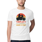 Men's Wind is Free Design Printed T-Shirt