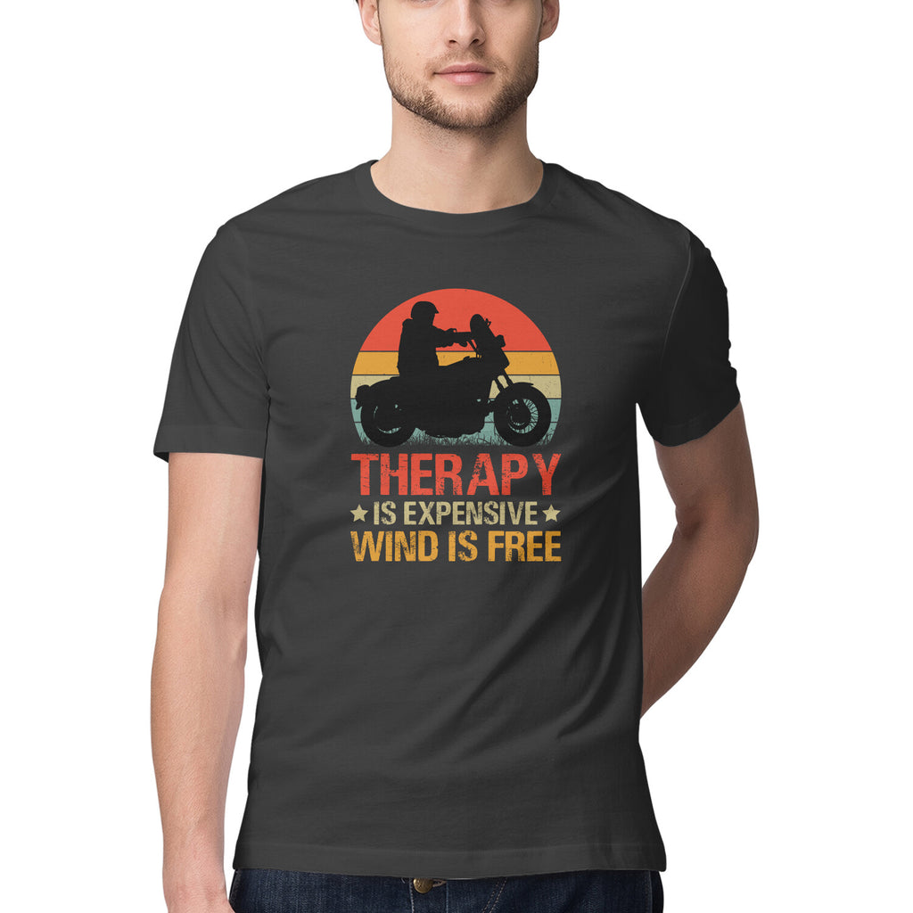 Men's Wind is Free Design Printed T-Shirt