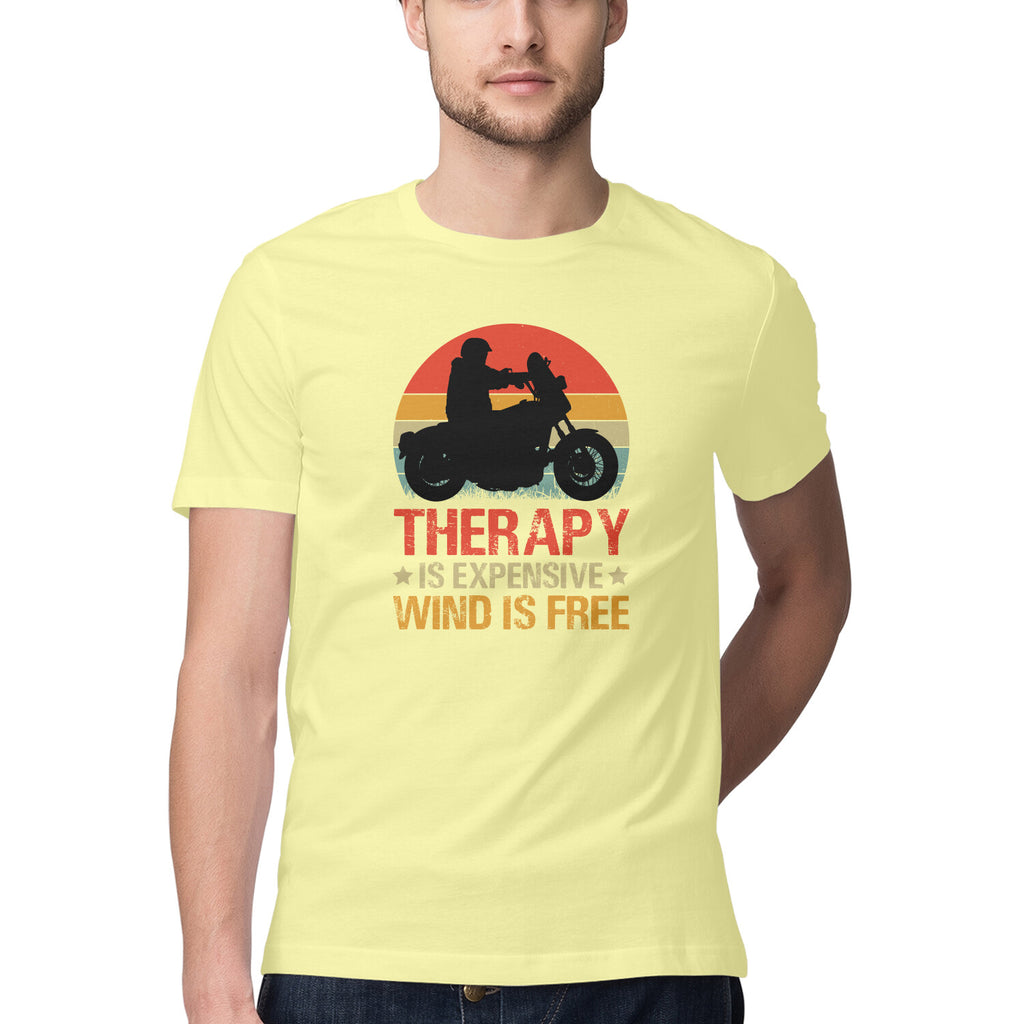 Men's Wind is Free Design Printed T-Shirt