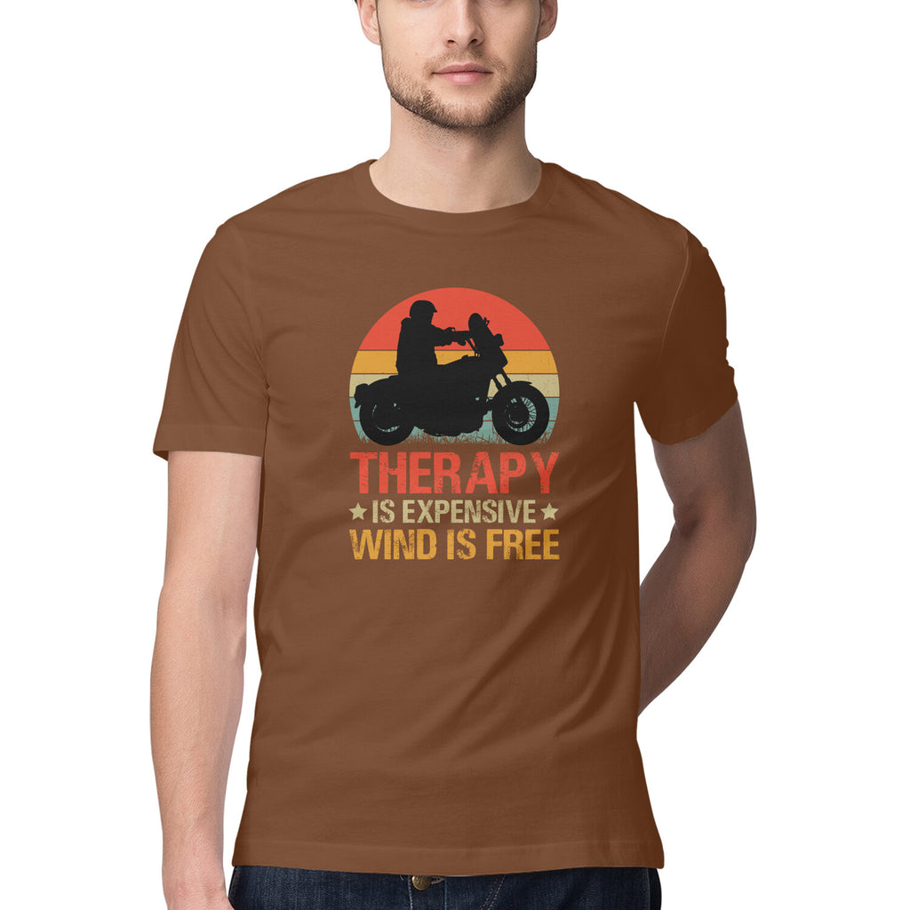 Men's Wind is Free Design Printed T-Shirt