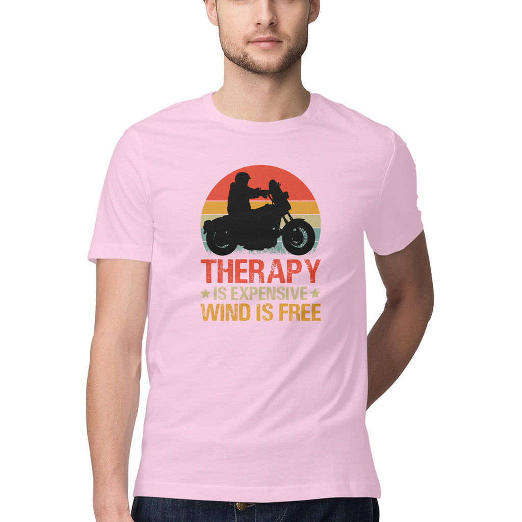 Men's Wind is Free Design Printed T-Shirt