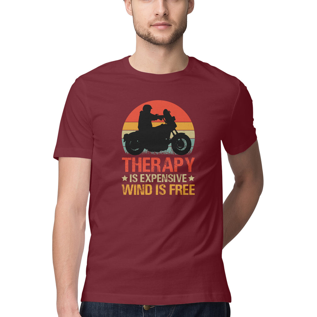Men's Wind is Free Design Printed T-Shirt