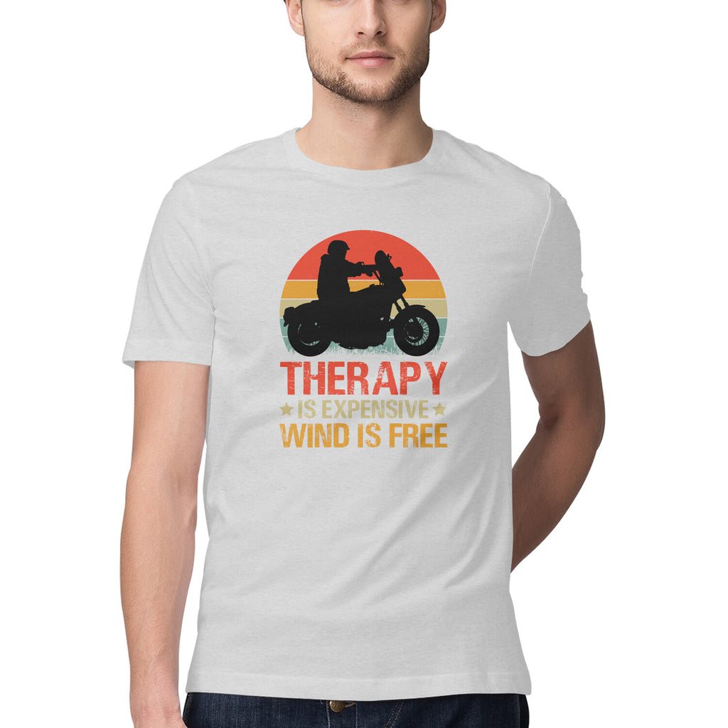 Men's Wind is Free Design Printed T-Shirt